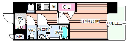 【間取り】 | プレサンス大阪天満リバーシア