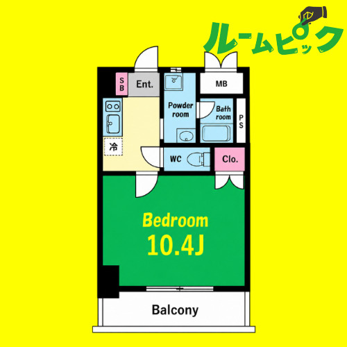 BSレジデンス栄　名古屋市賃貸　仲介手数料無料の間取り