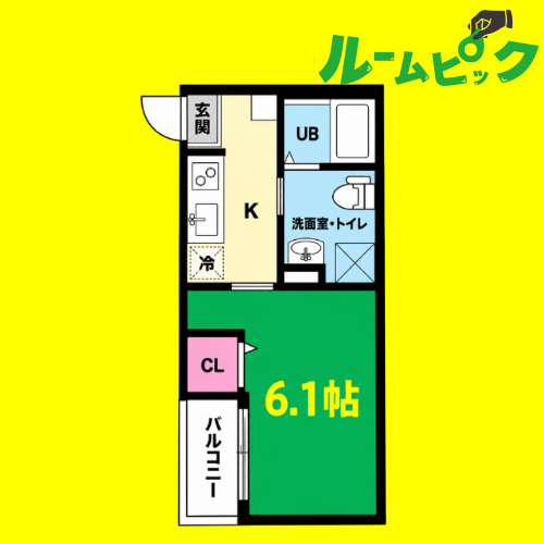 REVE今池(レーヴイマイケ)　名古屋市賃貸　仲介手数料無料の間取り