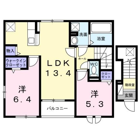 ミモザの間取り
