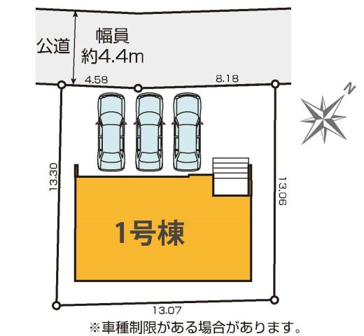【横浜市戸塚区下倉田町1569-5新築戸建て】★仲介手数料無料★（小菅ケ谷小学校・豊田中学校）の区画図