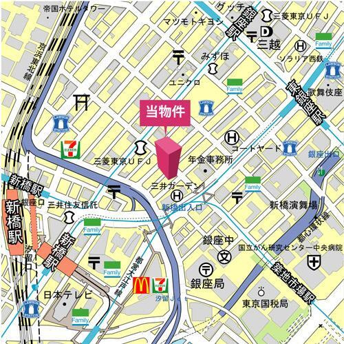 ＩＳ銀座レジデンスの地図