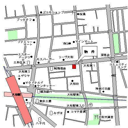 プラッツ大和の地図