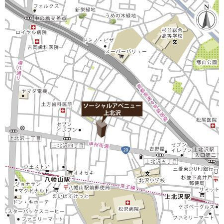 【地図】 | ソーシャルアベニュー上北沢