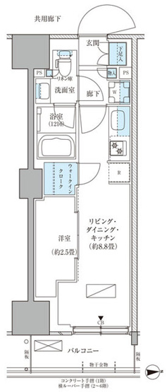 【間取り】 | パークアクシス品川天王洲アイル