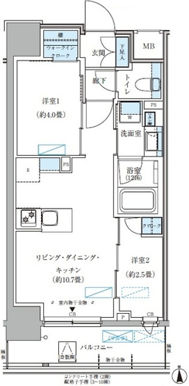 【間取り】 | パークアクシス大森山王