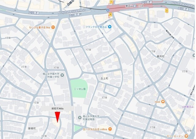 御棚町Ｈｉｌｌｓの地図