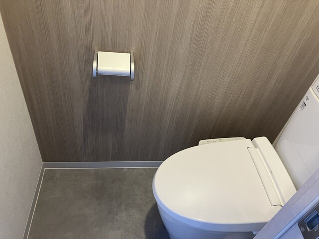 プレイズシード今池のトイレ|落ち着いた色調のトイレです