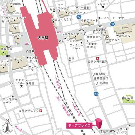 ディアプレイスの地図