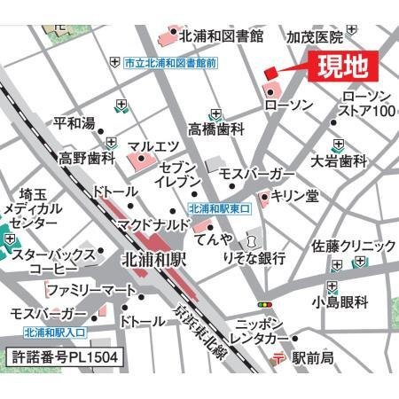 スバルレジデンス北浦和の地図