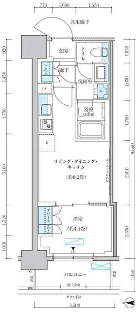 パークアクシス池袋イーストの間取り