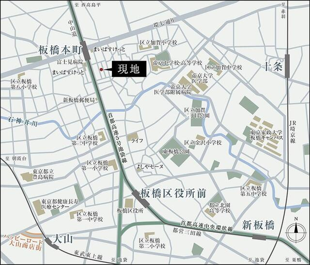 ＳＴＡＮＤＺ板橋本町の地図