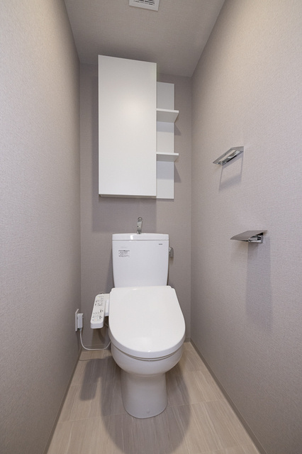 スカイグランデ津田沼のトイレ|落ち着いた色調のトイレです