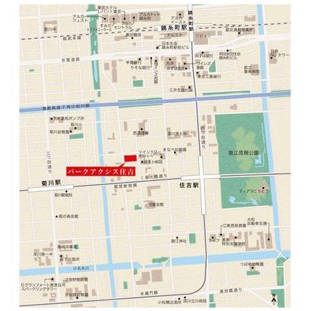 パークアクシス住吉の地図