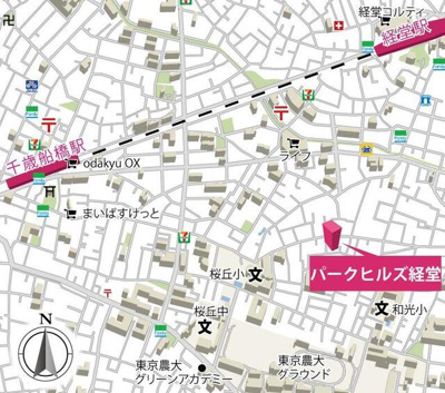 【地図】 | パークヒルズ経堂