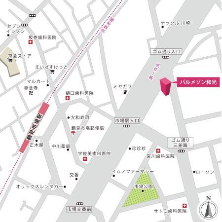 パルメゾン和光の地図