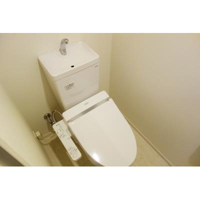 パークシティ柏の葉キャンパス　ザ・ゲートタワー　ウエストのトイレ|落ち着いた色調のトイレです