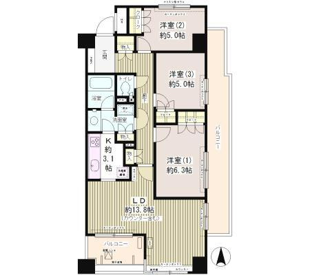 東府中パーク・ホームズの間取り