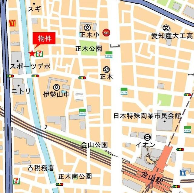 ルーエ金山の地図