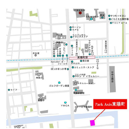 パークアクシス東陽町の地図