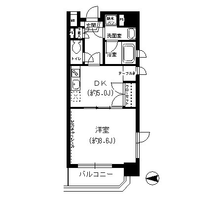 天満泉マンションの間取り