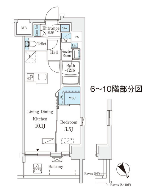エル・セレーノ横浜の間取り