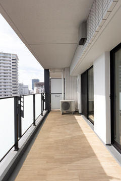 ベルヴュコート柏のバルコニー|※写真は同タイプ住戸です。