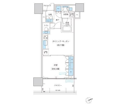 パークシティ柏の葉キャンパス　ザ・ゲートタワー　ウエストの間取り