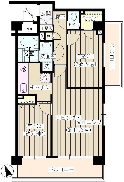 ソルヴェールレジデンスの間取り