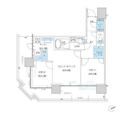 パークシティ柏の葉キャンパス　ザ・ゲートタワー　ウエストの間取り