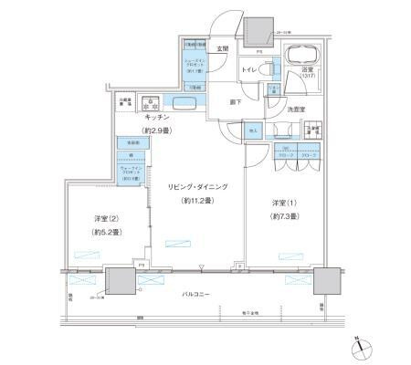 パークシティ柏の葉キャンパス　ザ・ゲートタワー　ウエストの間取り