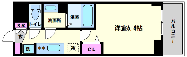 プレサンス南堀江スタイルズの間取り|プレサンス南堀江スタイルズ　間取り