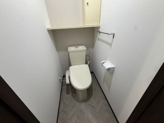 チサンマンション久留米のトイレ|落ち着いた色調のトイレです