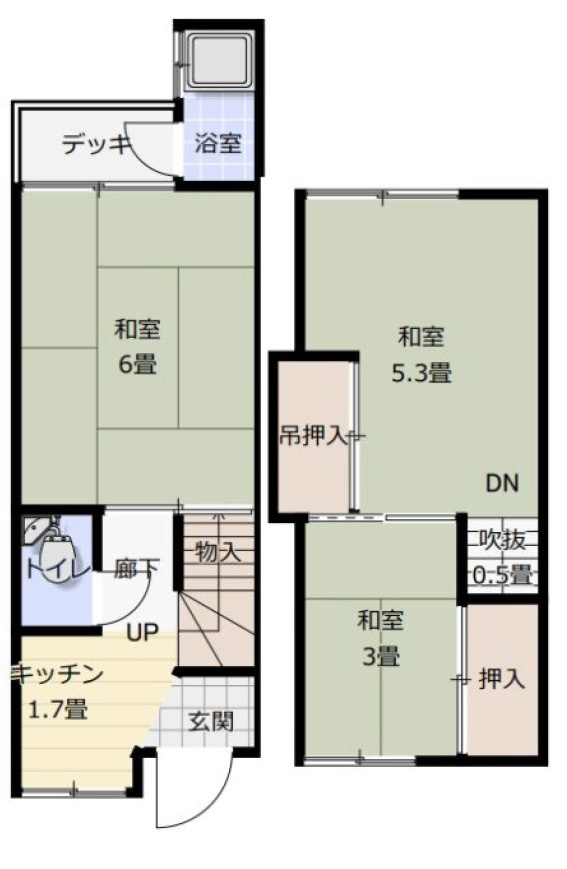 草津市野路２丁目の店舗の間取り