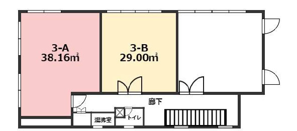 大津市におの浜３丁目の事務所の間取り