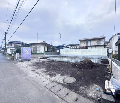 【外観】 | 富士宮市万野原新田 新築一戸建て | 現在建築中の外観画像です。ご内覧は同じメーカーの完成物件へご案内いたしますので、いつでもご相談ください！