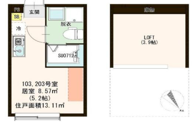 ラ・ヴィータ豊玉北の間取り