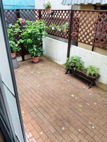 草加市草加二丁目　中古戸建の庭|お庭が付いています