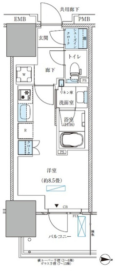 【間取り】 | パークアクシス西大島コンフォートスクエア