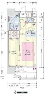 【間取り】 | プレサンス新町ウィズ　ジョイ
