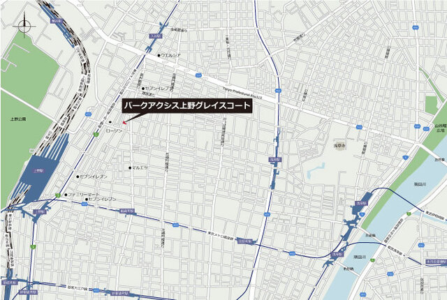 【地図】 | パークアクシス上野グレイスコート