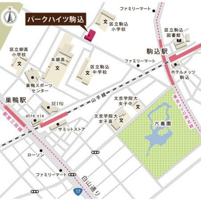 【地図】 | パークハイツ駒込