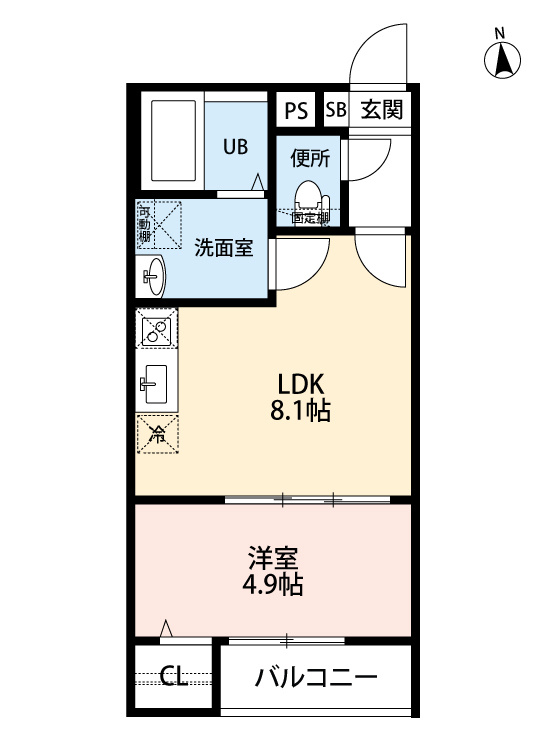 Ｔ．Ａ明前町Ａ棟の間取り