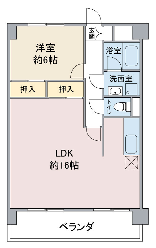 扶桑ハイツ１の間取り