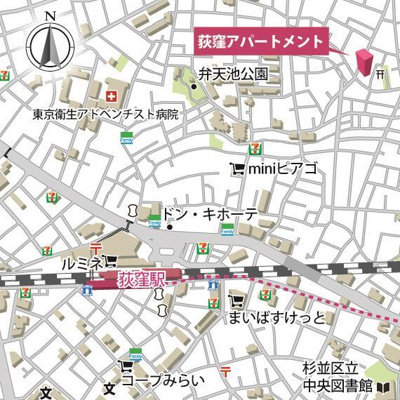 【地図】 | 荻窪アパートメント