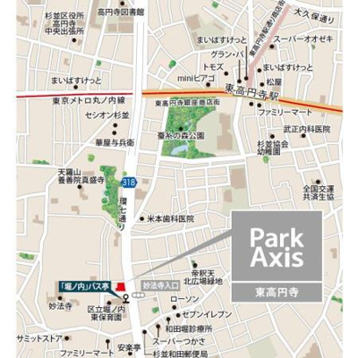 【地図】 | パークアクシス東高円寺