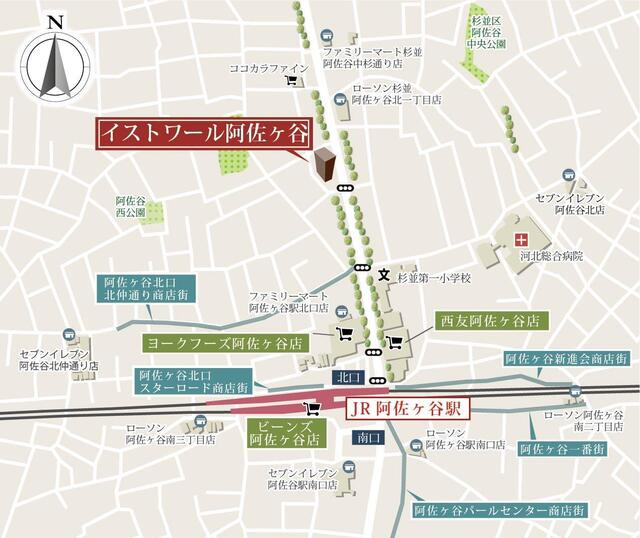 【地図】 | イストワール阿佐ヶ谷
