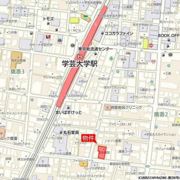 ＣＯＭＰＯＳＩＴＥ目黒鷹番の地図