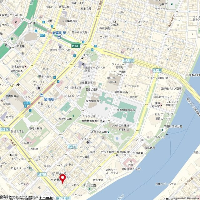 プレール・ドゥーク銀座東の地図