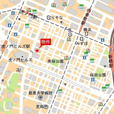 【地図】 | 西新橋アルファレジデンス